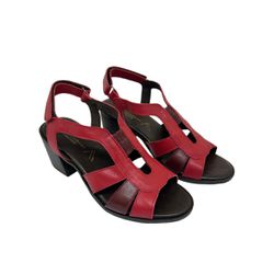 Sandália Natasha - Carmim com vermelho - A de Acessórios | Sapatos Femininos