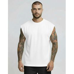 Regata Over Size Masculina Branca - rgtoverbranca - Adrenalina Drop