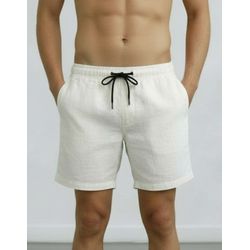Short Linho Masculino Off White - shtlinhooff - Adrenalina Drop