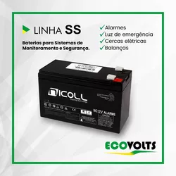BATERIA CHUMBO NICOLL 12V ALARME - NC12-ALARME - N... - ADVANCE | Seu Distribuidor PPA