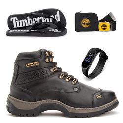 Kit com Bota Adventure + Chinelo + Carteira e Cinto - Adventure Shoes | Loja Especializada em Calçados Adventure