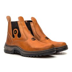 Botina Masculina em Couro Whisky - Adventure Shoes | Loja Especializada em Calçados Adventure