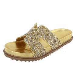 Papete Pipa Slide Pedraria Dourado - Agnes Veronez