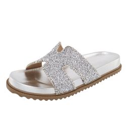 Papete Pipa Strass Brilho Prata - Agnes Veronez