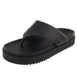 Flatform Búzios Minimalista Acolchoada Preto - Agnes Veronez
