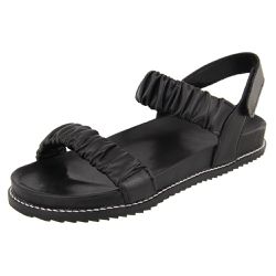 Papete Havaí Enrugada Ajustavel Preto - Agnes Veronez