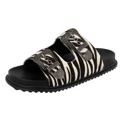 Papete África Slide Fivela Estampa Zebra - Agnes Veronez