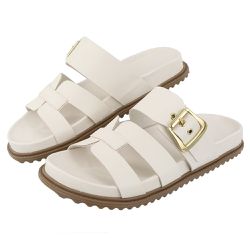 Papete Capri Detalhe Fivela OffWhite - Agnes Veronez