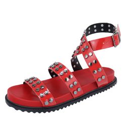 Papete Atenas Tiras Enfeite Fivela Ajuste Vermelho - Agnes Veronez