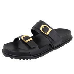 Papete Caribe Enfeite Tiras Duplas Preto - Agnes Veronez