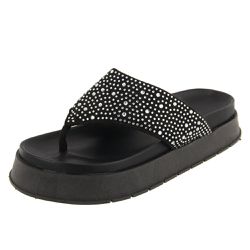 Flatform Roma Detalhe Prata Dedo Preto - Agnes Veronez