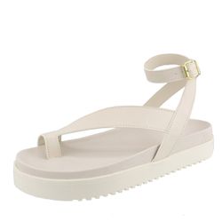 Flatform Estrela Tornozelo Detalhe Dedo OffWhite - Agnes Veronez