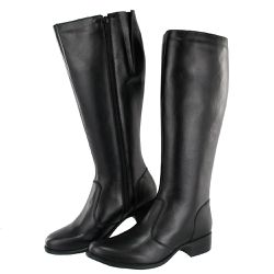 Bota Montaria Canela Couro Ridding Boots Preto - Agnes Veronez