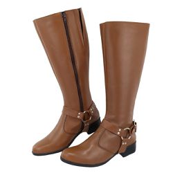 Bota Montaria Kansas Cabresto Fivela Conhaque - Agnes Veronez