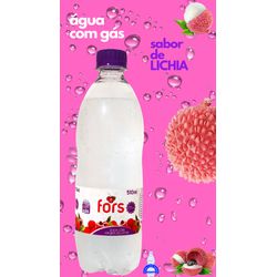 Água com Gás Fors Saborizada Sabor Lichia 510ml 12... - ÁGUA COM SABOR DISTRIBUIDORA