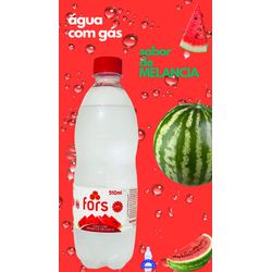 Água com Gás Saborizada Sabor Melancia 510ml 12 Un... - ÁGUA COM SABOR DISTRIBUIDORA