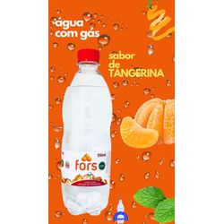 Água com Gás Saborizada Sabor Tangerina 510ml 12 U... - ÁGUA COM SABOR DISTRIBUIDORA