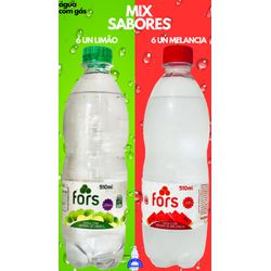 MIX SABORES LIMÃO E MELANCIA - 6 unidades: Água co... - ÁGUA COM SABOR DISTRIBUIDORA