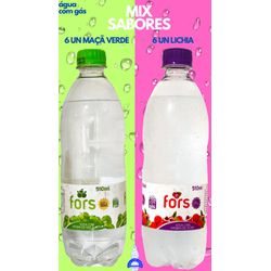 MIX SABORES MAÇÃ VERDE E LICHIA - 6 unidades: Água... - ÁGUA COM SABOR DISTRIBUIDORA