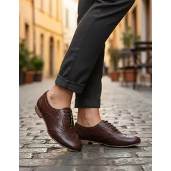 Oxford Kilkenny Couro - Marrom - ÁINE STORE