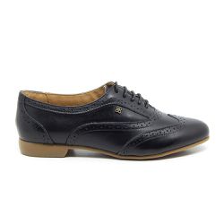 Oxford Kilkenny Couro - Preto - ÁINE STORE