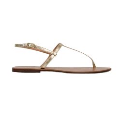 Sandália T Strap - Dourada - ÁINE STORE