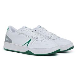 Tênis L001 Couro Branco/Verde - lacoste001courobra... - ALEX TENIS