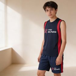 Bermudão Strike Alto Padrão - ALI-BSTRAP-AZN - ALIARTE CONFECÇÕES