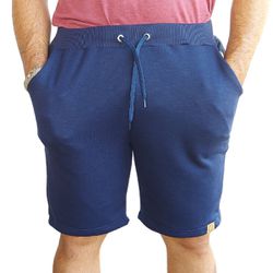 Bermuda Azul Marinho Juvenil Masculina Moletom Car... - ALIARTE CONFECÇÕES