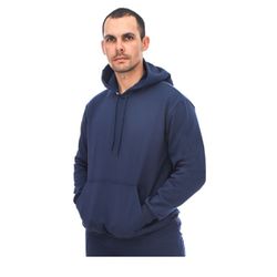 Blusa De Moletom Liso Adulto Canguru Com Capuz Azu... - ALIARTE CONFECÇÕES