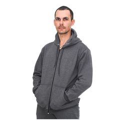 Blusa De Moletom Adulto C/ Zíper Jaqueta Grafite -... - ALIARTE CONFECÇÕES