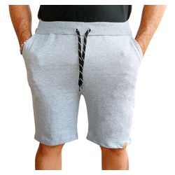 Bermuda Masculina Moletom Leve Com Elástico Cordão... - ALIARTE CONFECÇÕES