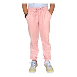 Calça Moletom Juvenil Jogger C/ Elástico Rosa - AL... - ALIARTE CONFECÇÕES
