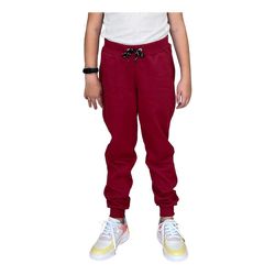 Calça Moletom Juvenil Jogger C/ Elástico Vinho - A... - ALIARTE CONFECÇÕES