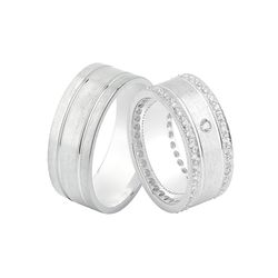 Alianças De Prata - JHR-0020 - Alianças Zap