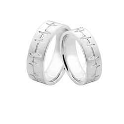 Alianças De Prata - JHR-0006 - Alianças Zap