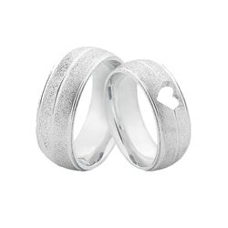 Alianças De Prata - JHR-0008 - Alianças Zap