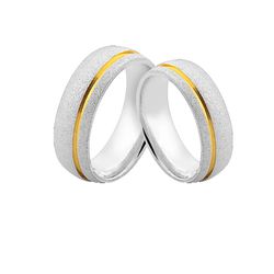 Alianças De Prata e Detalhes Banhado a Ouro - JHR-... - Alianças Zap