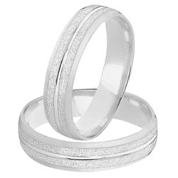 Kit Alianças Diamantadas e Solitário De Prata - JH... - Alianças Zap