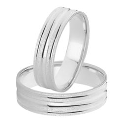 Kit Alianças Diamantadas e Solitário De Prata - JH... - Alianças Zap