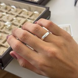 Kit Par De Alianças e Solitário De Prata - JHR-011... - Alianças Zap