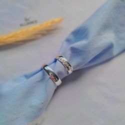 Kit Par De Alianças e Solitário De Prata - JHR-011... - Alianças Zap