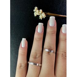 Kit Par De Alianças e Solitário De Prata - JHR-012... - Alianças Zap