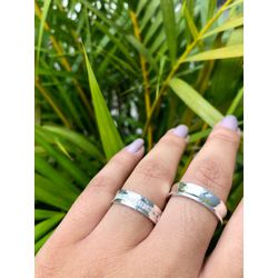 Kit Par De Alianças e Solitário De Prata - JHR-015... - Alianças Zap