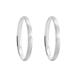 Kit Par De Alianças e Solitário De Prata - JHR-010... - Alianças Zap