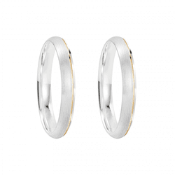 Kit Par De Alianças e Solitário De Prata - JHR-017... - Alianças Zap