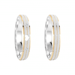 Kit Par De Alianças e Solitário De Prata - JHR-017... - Alianças Zap