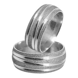 Kit Par De Alianças e Solitário De Prata - JHR-017... - Alianças Zap