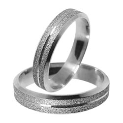 Kit Par De Alianças e Solitário De Prata - JHR-019... - Alianças Zap