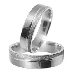 Kit Par De Alianças e Solitário De Prata - JHR-019... - Alianças Zap